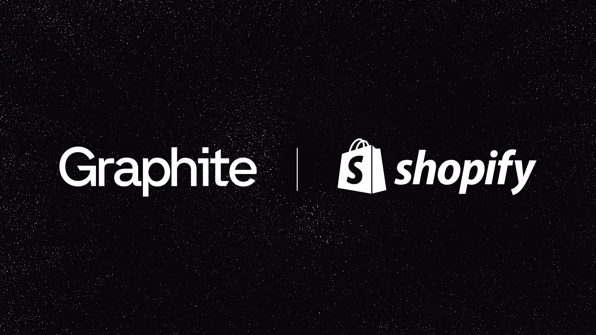 hero image showing both graphite and shopify logos
