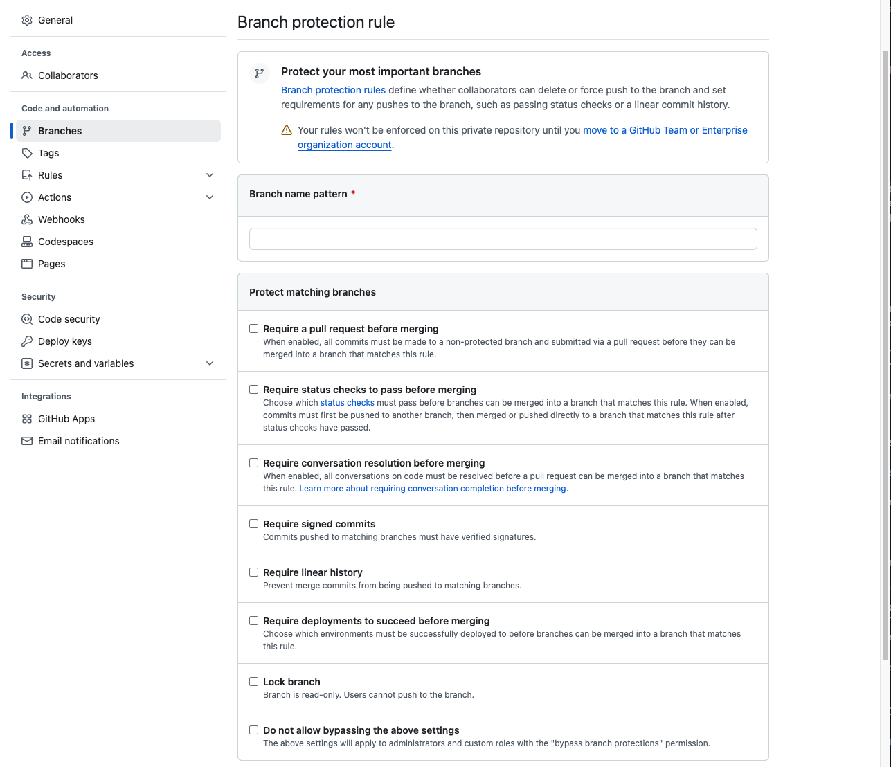 screenshot of adding a rule