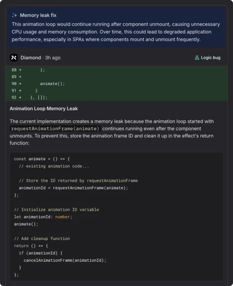 Chat feature interface