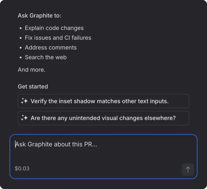 Chat feature interface